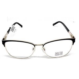 SOUTH HAMPTON SH9001 BLACK GOLD AUTHENTIC DESIGNER EYEGLASSES 55-15-140